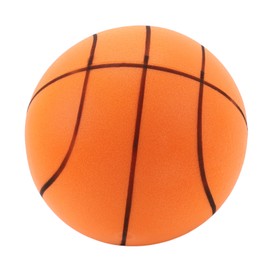 Silent Basketball PU Highly Elastic Inflation Free Funny Improve Hand Eye Coordination Quiet Bounce Basketball for Home Apartment