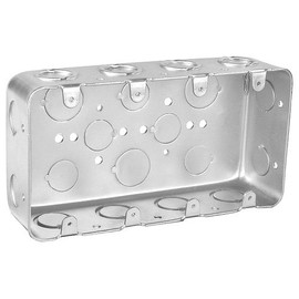 2-1/8 Inch Deep Four Gang Multi Device Switch Box-1 per case