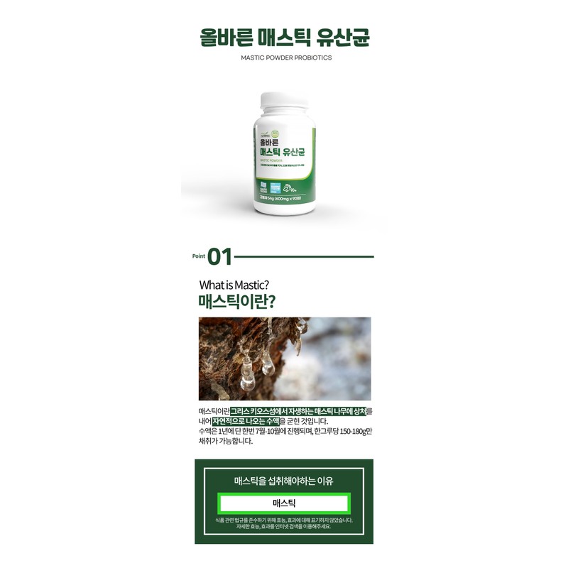 nutrinus [Nutrinus] Correct Mastic Lactobacillus 600mg x 90 tablets, 3