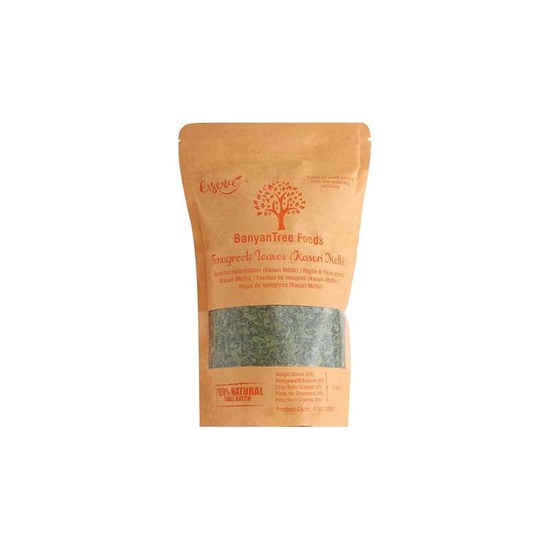BanyanTree Foods Premium Kasuri Methi (Premium Dried Fenugreek Leaves 70g)~All