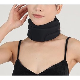 Nackenstütze Halskrause Weich & Einstellbar – Schaumstoff Halsausschnitt Stütze für Lindert Nackenschmerzen,Zervikale Spondylose & Schlaf Schmerzen – Atmungsaktive Nackenbandage für Frauen Männer