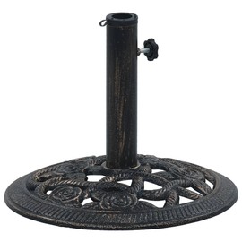 Benicabaly Sturdy Cast Iron Umbrella Base for Outdoor Stability, Charming Bronze Finish, 19.8 lb Weight, Support for Your Patio Umbrella