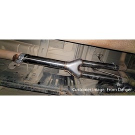 JY PERFORMANCE Dual Exhaust Muffler Y-Pipe Direct Fit Kit Fits 2009-2019 For Dodge Ram 1500 Hemi 5.7L Pickup Truck Stainless Steel