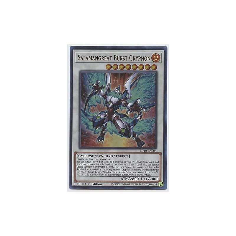 Salamangreat Burst Gryphon - LD10-EN004 - Ultra Rare - 1st