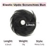 ISHEENY Messy Bun Hair Piece Hair Scrunchies Thick Curly Wavy