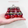 MIAO JIN 8Pcs Small Canvas Snowflakes&Grid Coin Purses Present Bag