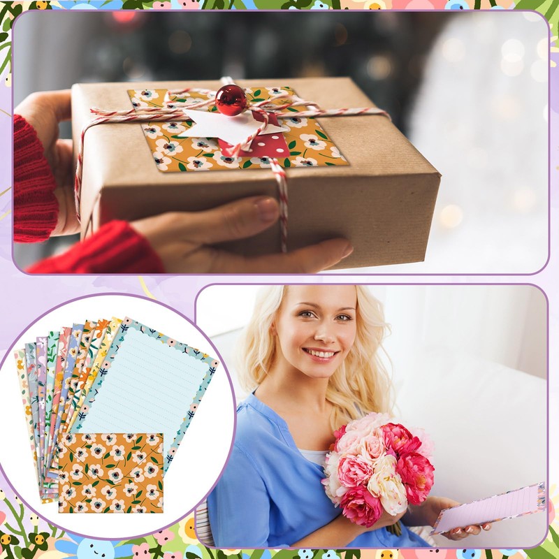TaoBary 160 Pcs Stationery Paper Set 50 Double Sided Stationery