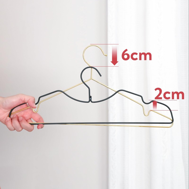 WorldMore 20 Pack Heavy Duty Metal Steel Wire Clothes Hanger,