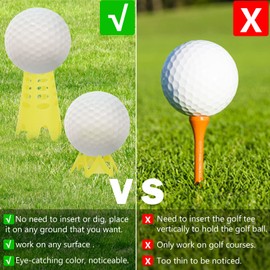 Golf Simulator Tees 20Pcs Plastic Golf Tees for Outdoor Indoor Home Training Practice Simulator Golf Tees Golf Mat Tees for Winter Turf Driving Range 10 Tall+10 Short+1 Mesh Bag