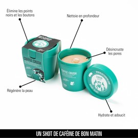 SIWON | Coffee Crush | Facial exfoliant against blackheads and pimples with Salicylic Acid | Morning energizer | Deep cleansing, 200g