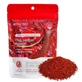 Korean Food Spicy Cheongyang Chili Pepper Powder – 100% Korean Grown, Extra Hot Coarse Red Pepper Flakes for Kimchi & Cooking, 7.05oz (200g)