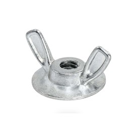 Mighty Fasteners Zinc Die-Cast Washered Wing Nuts, 1/4"-20, 100-Pack