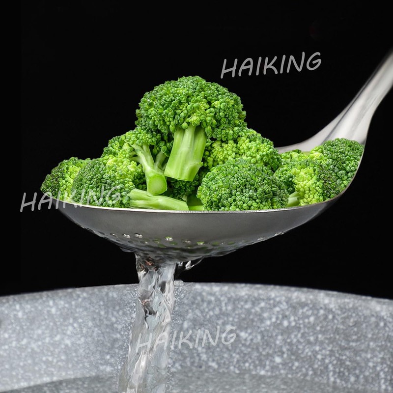 HAIKING Skimmer Slotted Spoon, 1 PCS Stainless Steel Kitchen Strainer