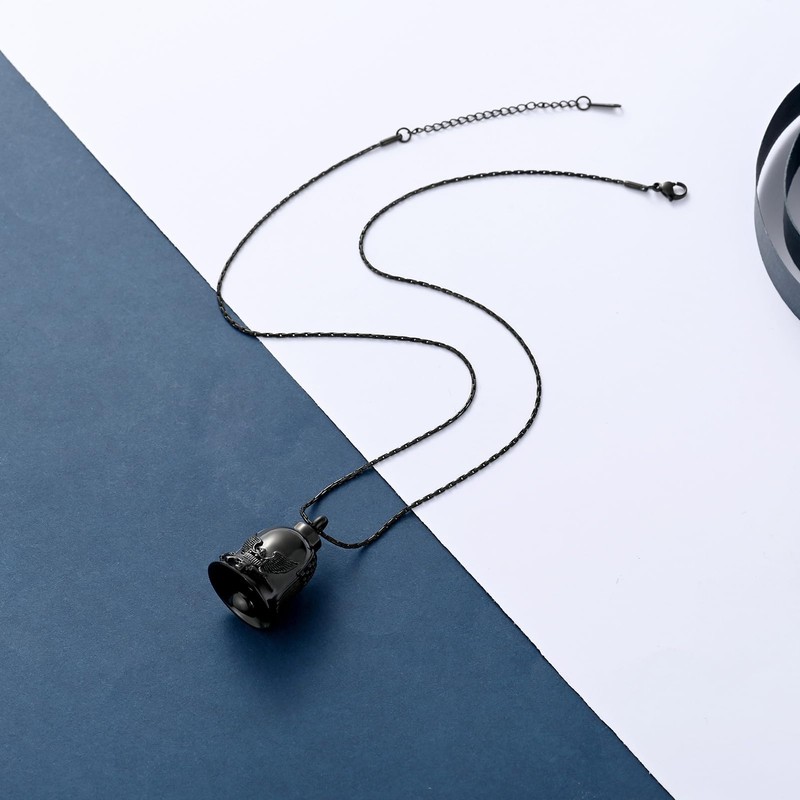 constantlife Cremation Jewelry for Ashes Eagle Bell Pendant Urn Necklace