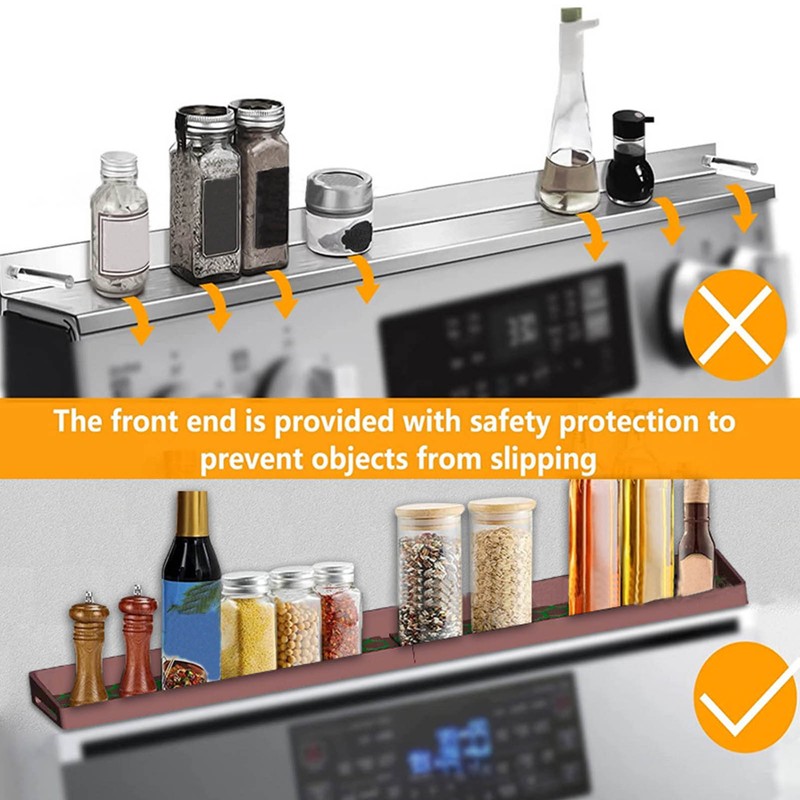 3 in 1 30 Inch Silicone Magnetic Stove Top Shelf