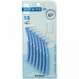 Dental interdental brush L type 7P SS 0.8mm 10ea