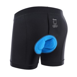Sportneer Cycling Shorts Men's Padded Cycling Shorts Cycling Shorts Men's Padded Quick-Drying & Elastic Cycling Shorts Men's Padded Gel Short - Improved Elasticity and Air Permeability, blue