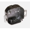 RACO 150 Octagon Box 1-Gang Galvanized Steel Gray, 4 x
