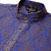 Sojanya (Since 1958, Jacquard Silk Kurta para hombre, azul y