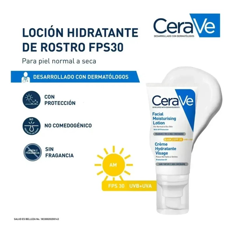 Cerave Facial Moisturising Lotion Am Spf 30 52ml