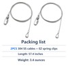2Pcs Lift Cable Replacement for Gorilla Lift with EZ Spring
