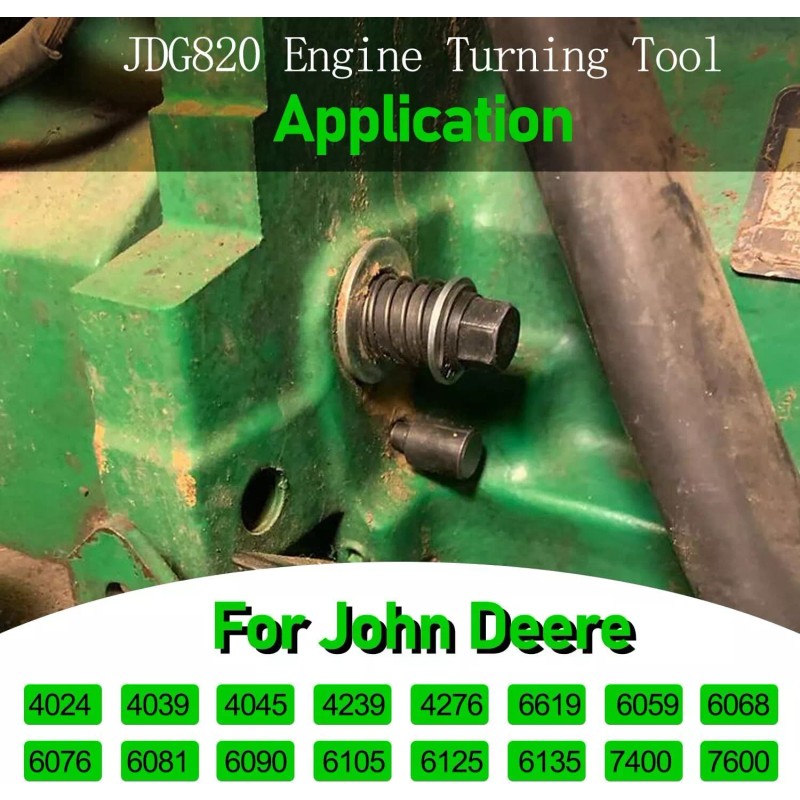 for John Deere Engine Turning Tool TDC Rotate Engine Flywheel