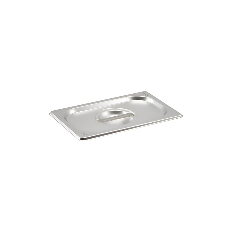 Genware NEV-GN14-LID Stainless Steel Gastronorm Pan with Lid, Size 1/4