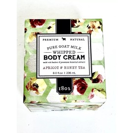 Beekman 1802 Apricot & Honey Tea Pure Goat Milk Whipped Body Cream         8 oz