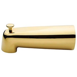 Kingston Brass K1089A2 Tub Spout with Diverter, Polished Brass