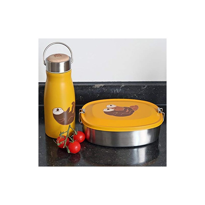THE ZOO Lunch Box Stainless Steel Ocean with Sea Otter