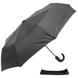 All-Weather GFUM42J 42 Tri-Fold Umbrella with J-Hook Handle Fold Umbrella