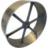 LavaLock Heavy Duty 10" Carriage Style Steel Smoker Wheel for