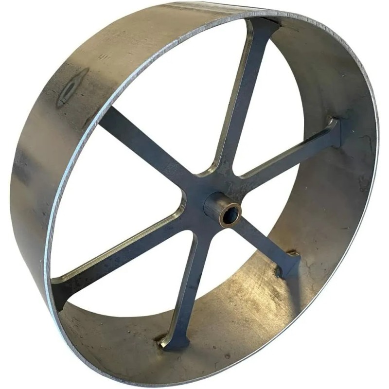 LavaLock Heavy Duty 10" Carriage Style Steel Smoker Wheel for