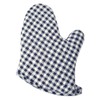 Phoenix Check Oven Mitt, Blue, Small