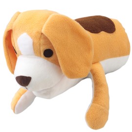 ポップサンド POP Sand Animal Mitten, Plush Dog Chew Toy, Love Dog Beagle, with Whistle, BONBI ALCON