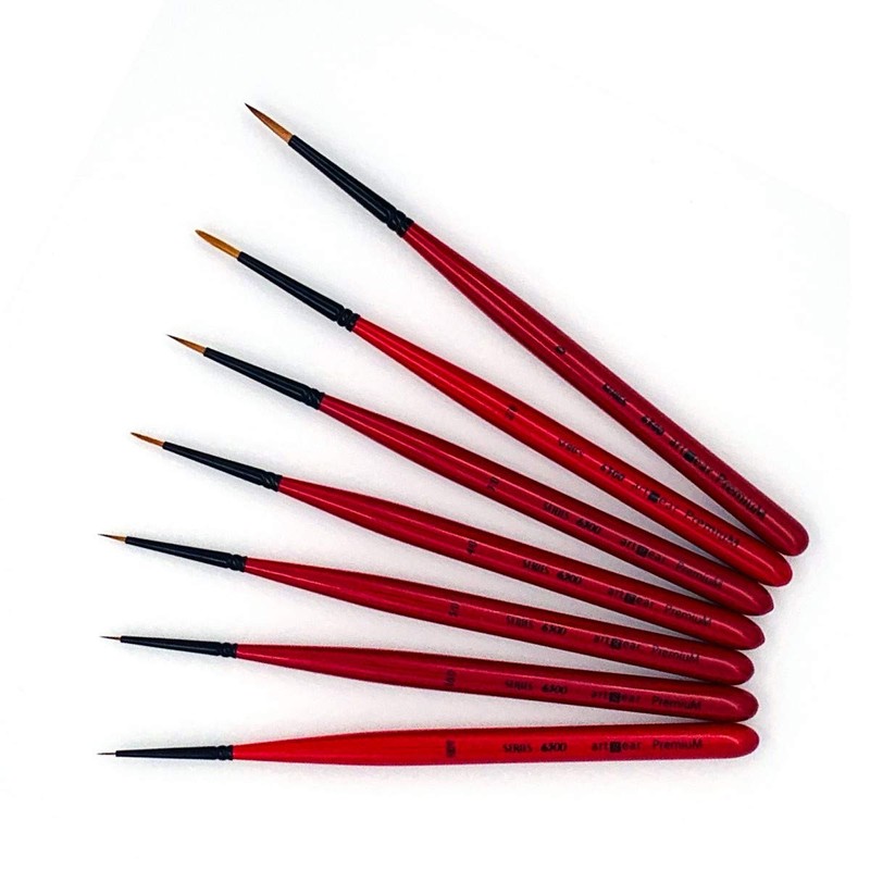 artgear Premium 6300 Acrylic Brush, Watercolor Brush, Fine Fine Point