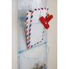 Saki Wall Pocket Clear Size: 7.9 x 33.5 inches (20
