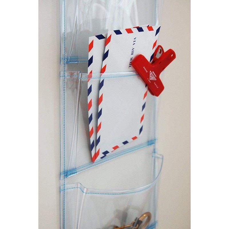 Saki Wall Pocket Clear Size: 7.9 x 33.5 inches (20