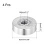 sourcing map Round Shape Aluminum Disc, 4pcs M8x25mm Aluminum Circle