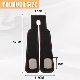 Twilight Garage Car Headrest Hook, 2 Pack Leather Car Seat Back Double Hooks for Purse Groceries Bag Handbag, Upgraded 2 in 1 Purse Hook, Car Organization Accessories