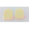 silk mitten puff for face wash 2 pack