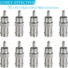 Warmstor 10 Pack BNC Female Jack to RCA Male Plug