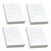 SHOWERORO 4pcs Math Notebooks Coordinate Graph Sheets Precision Grid Lines