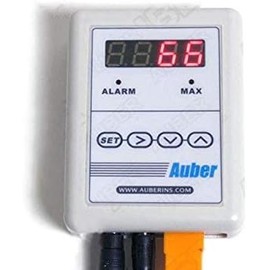 Thermometer for Stove Pipe, Chimney, Outdoor Wood Boiler, w/Alarm (Sensor with Bracket for Double Wall (TC-K-BR))