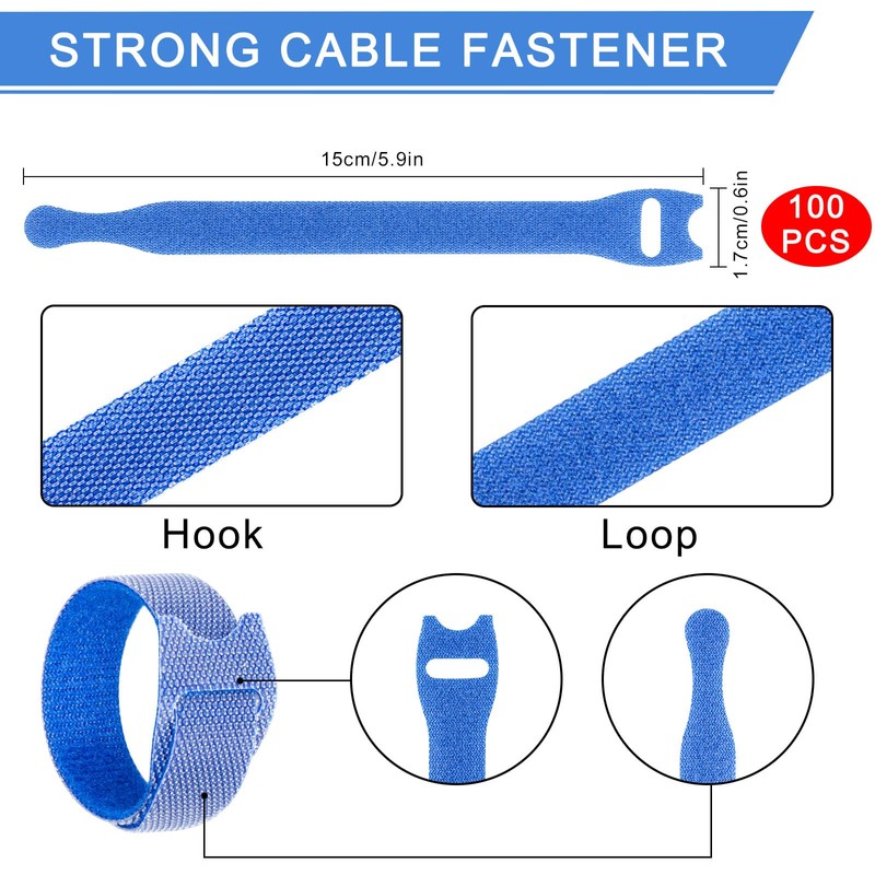 Cable Ties Resealable Tape Roll (15 cm x 12 mm)