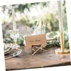 Outanaya 20 Sets Rustic Tree Stump Memo Place Card Holders