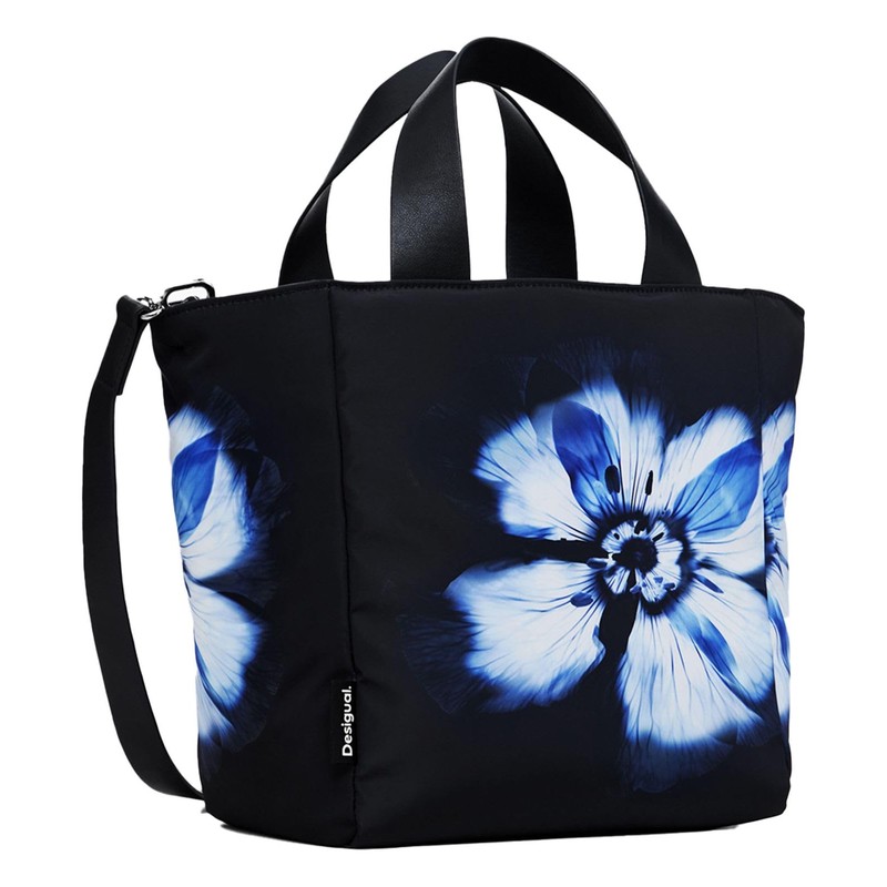 Desigual Women's Accessories Nylon Shopping Bag, Black, black
