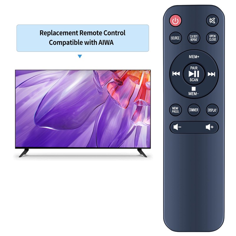 Replacement IR Remote Control for AIWA Exos Home Speaker Compatible