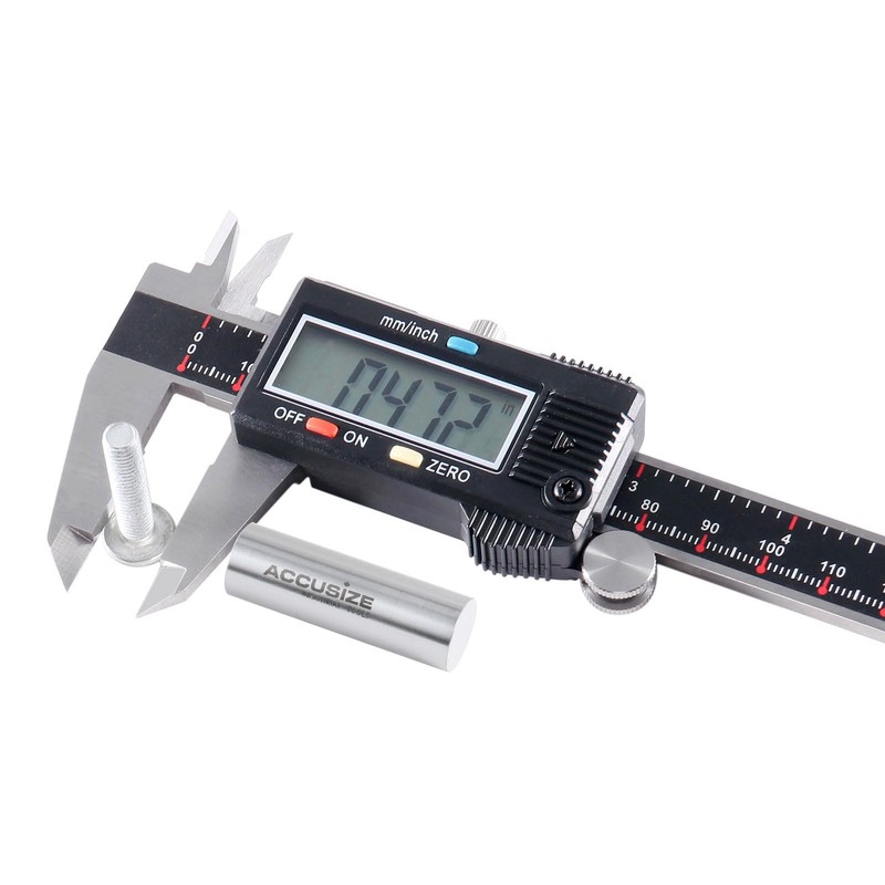 Accusize Industrial Tools 0-8'' x 0.0005'' 3-Key Electronic Digital Caliper