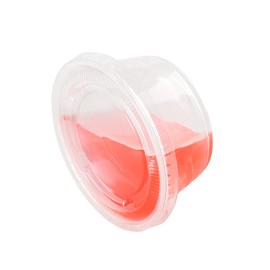 Ezselect 2oz Crystal Jello Shot Cups with Lids 100 Set, Leakproof & Freezer Safe Small Meal Prep Plastic Portion Cups for Salad Dessert Condiment Sauce Souffle, Food Storage Cups for Lunch Party Trips